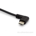 Custom 90-Grad Feder Coiled USB-C-Verlängerungskabel